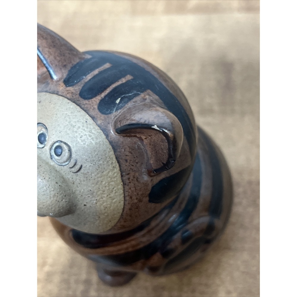 Vintage MCM Pottery Cat Figurine by Toscany Made in Japan - Picture 6 of 10